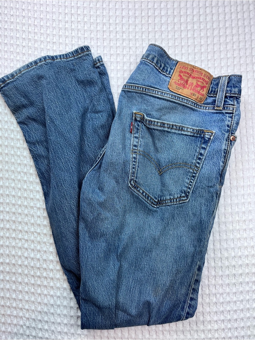Levi’s 527 Men’s W33 L32 Slim Bootcut Jeans Light Wash